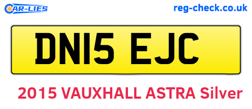DN15EJC are the vehicle registration plates.