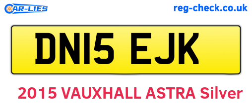 DN15EJK are the vehicle registration plates.