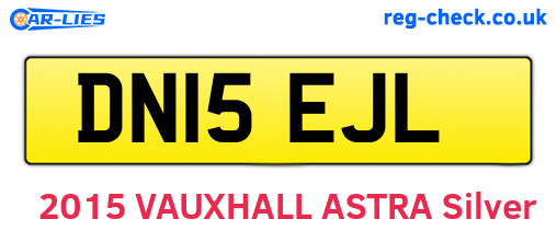 DN15EJL are the vehicle registration plates.