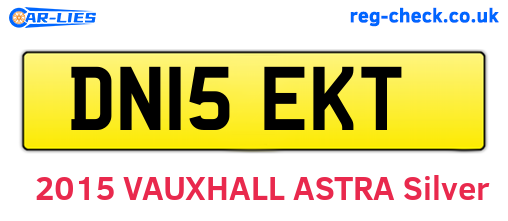 DN15EKT are the vehicle registration plates.