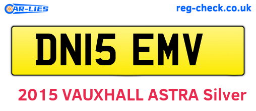 DN15EMV are the vehicle registration plates.
