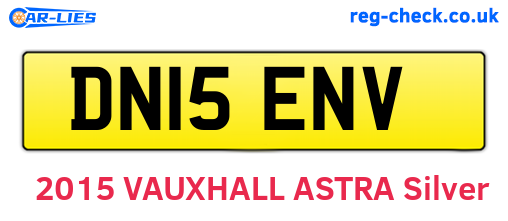 DN15ENV are the vehicle registration plates.