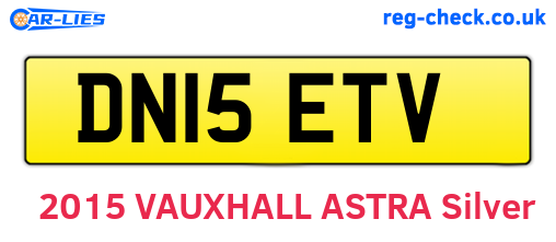 DN15ETV are the vehicle registration plates.