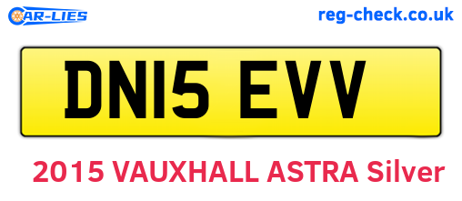 DN15EVV are the vehicle registration plates.