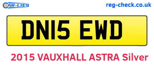 DN15EWD are the vehicle registration plates.