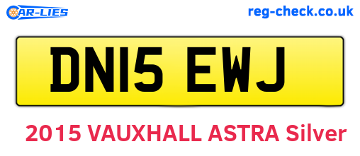 DN15EWJ are the vehicle registration plates.