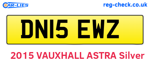 DN15EWZ are the vehicle registration plates.