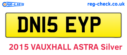 DN15EYP are the vehicle registration plates.