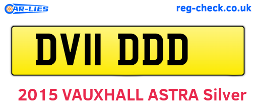 DV11DDD are the vehicle registration plates.