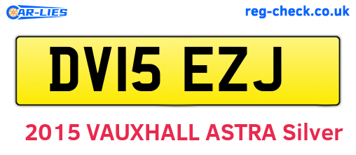 DV15EZJ are the vehicle registration plates.