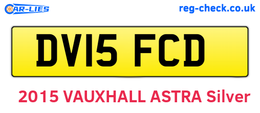 DV15FCD are the vehicle registration plates.