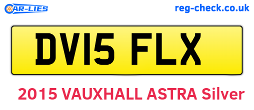 DV15FLX are the vehicle registration plates.