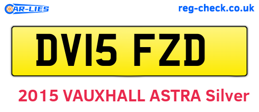 DV15FZD are the vehicle registration plates.