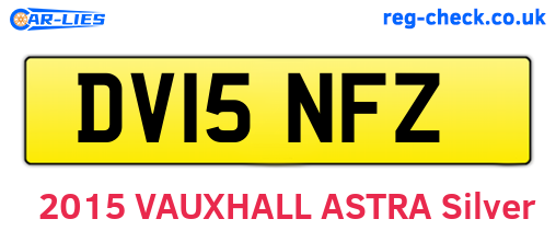 DV15NFZ are the vehicle registration plates.