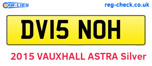 DV15NOH are the vehicle registration plates.