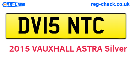 DV15NTC are the vehicle registration plates.