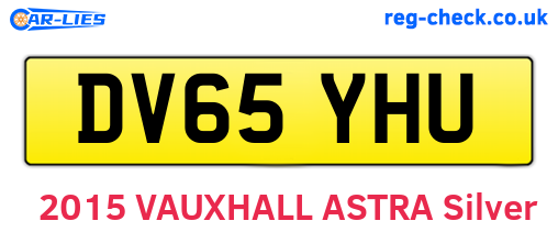 DV65YHU are the vehicle registration plates.