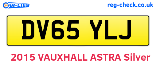 DV65YLJ are the vehicle registration plates.