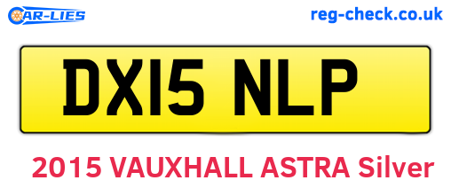 DX15NLP are the vehicle registration plates.