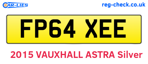 FP64XEE are the vehicle registration plates.