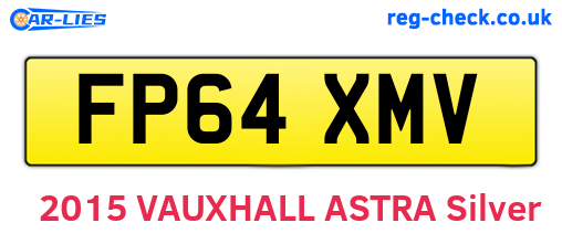 FP64XMV are the vehicle registration plates.