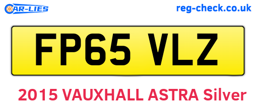 FP65VLZ are the vehicle registration plates.