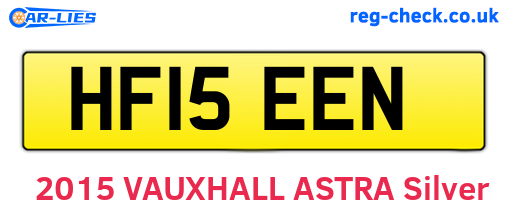 HF15EEN are the vehicle registration plates.