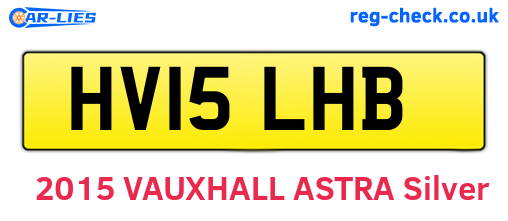 HV15LHB are the vehicle registration plates.