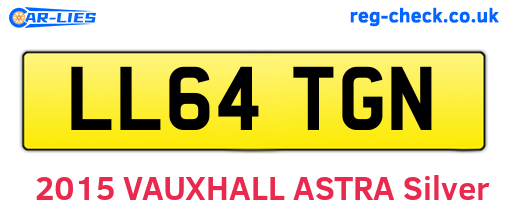 LL64TGN are the vehicle registration plates.