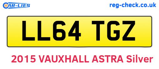 LL64TGZ are the vehicle registration plates.