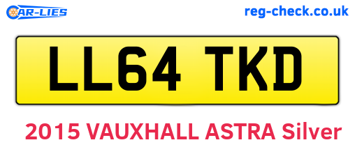 LL64TKD are the vehicle registration plates.
