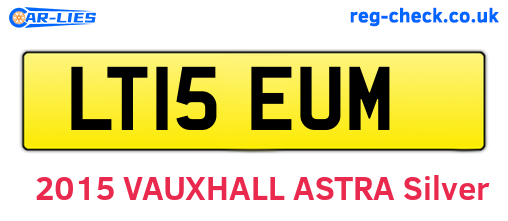 LT15EUM are the vehicle registration plates.