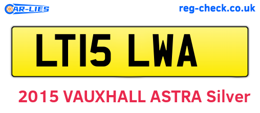 LT15LWA are the vehicle registration plates.