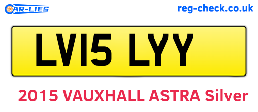 LV15LYY are the vehicle registration plates.