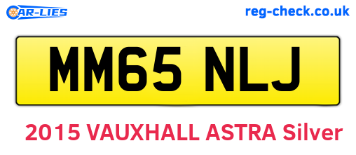 MM65NLJ are the vehicle registration plates.