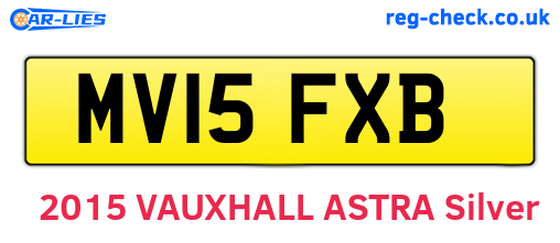 MV15FXB are the vehicle registration plates.