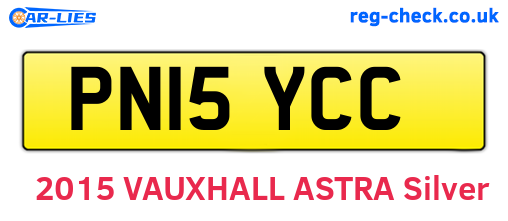 PN15YCC are the vehicle registration plates.