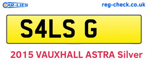 S4LSG are the vehicle registration plates.