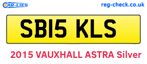 SB15KLS are the vehicle registration plates.