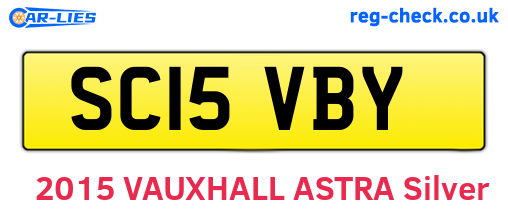 SC15VBY are the vehicle registration plates.