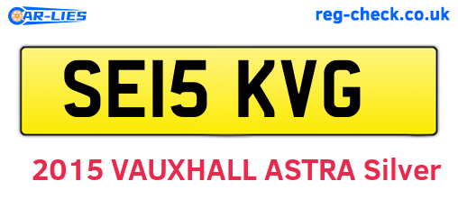 SE15KVG are the vehicle registration plates.