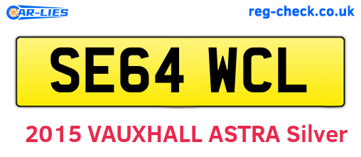 SE64WCL are the vehicle registration plates.