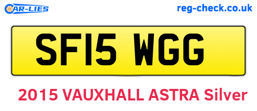 SF15WGG are the vehicle registration plates.