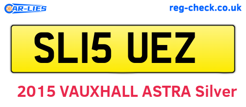 SL15UEZ are the vehicle registration plates.