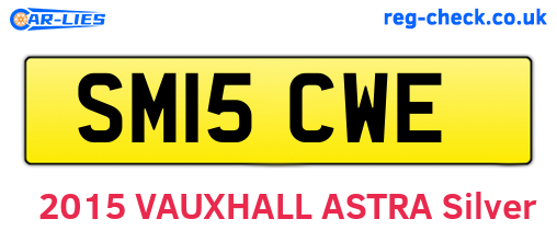SM15CWE are the vehicle registration plates.