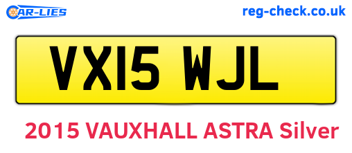 VX15WJL are the vehicle registration plates.