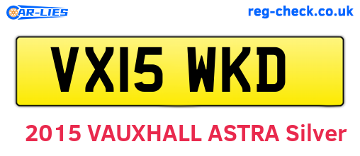 VX15WKD are the vehicle registration plates.