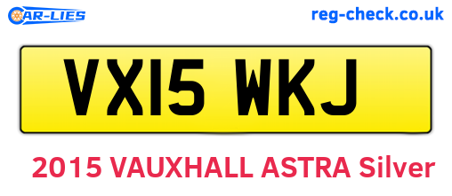 VX15WKJ are the vehicle registration plates.