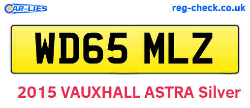 WD65MLZ are the vehicle registration plates.