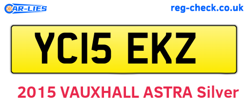 YC15EKZ are the vehicle registration plates.